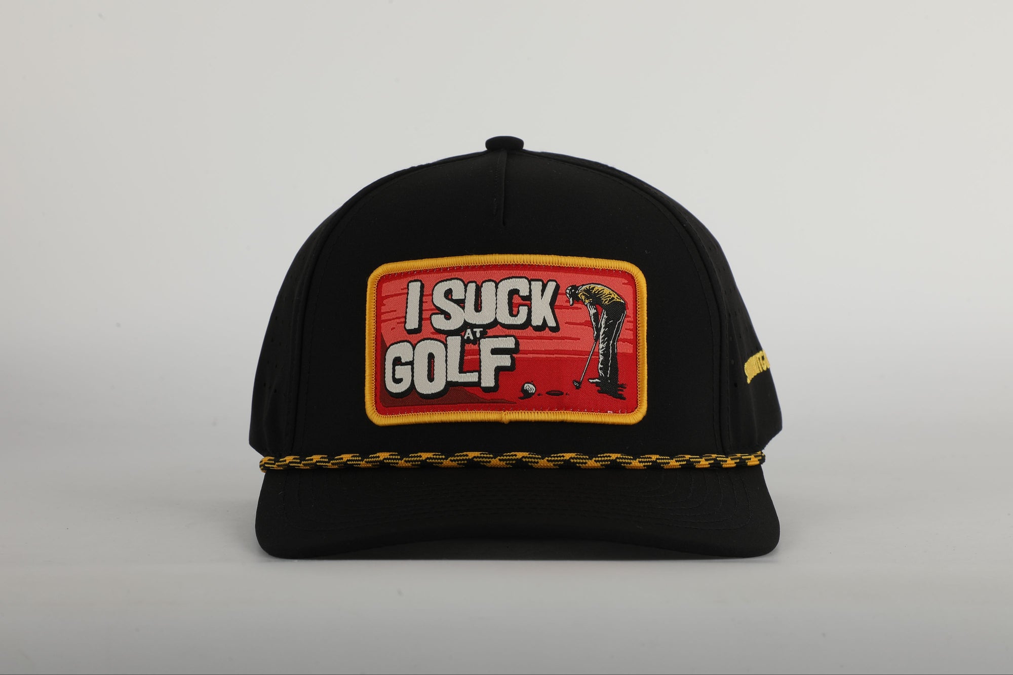 I Suck At Golf Patch Rope Golf Hat