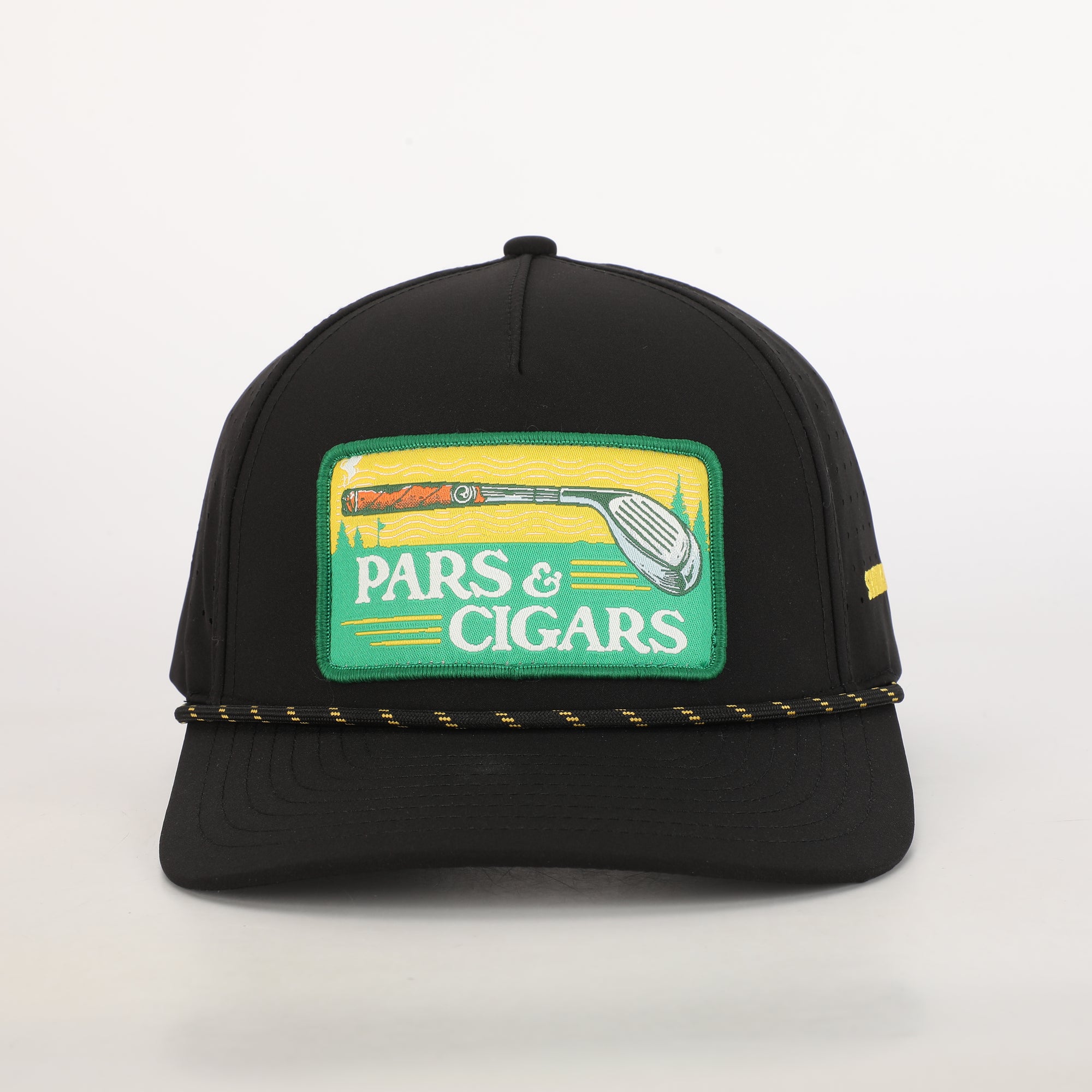 Pars & Cigars Rope Patch Golf Hat